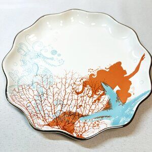 Disney Ariel Nautical Starfish Ceramic Plate Little Mermaid Fairy Tales 7”